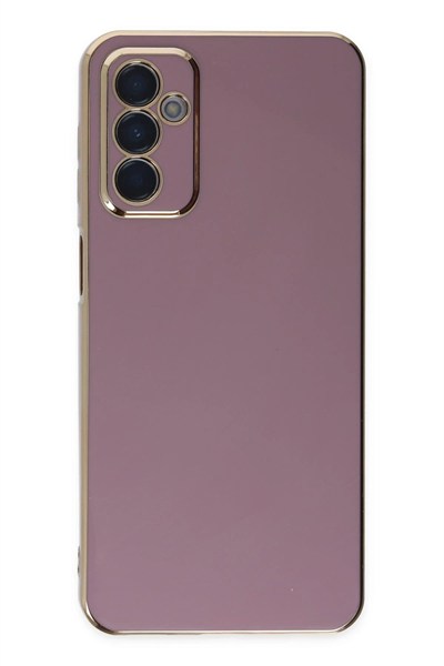 Mey İthalat®  Samsung Galaxy M23 Kılıf Volet Silikon - Mor