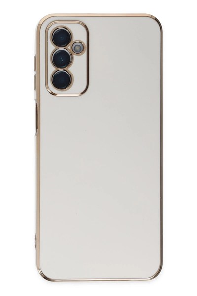 Mey İthalat®  Samsung Galaxy M23 Kılıf Volet Silikon - Beyaz