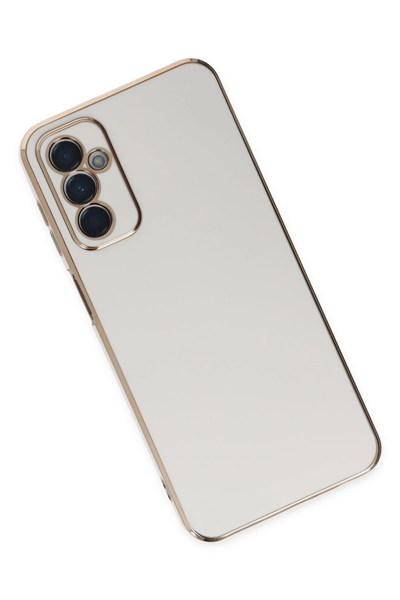 Mey İthalat®  Samsung Galaxy M23 Kılıf Volet Silikon - Beyaz