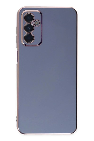 Mey İthalat®  Samsung Galaxy M23 Kılıf Volet Silikon - Mavi