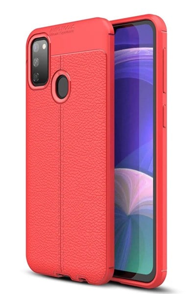 Mey İthalat®  Samsung Galaxy M30S Kılıf Auto Focus Kapak - Kırmızı