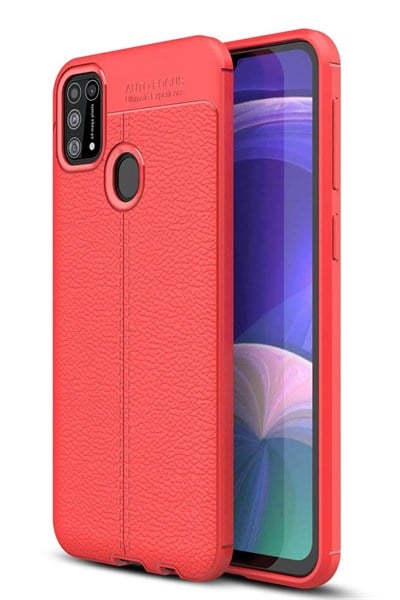 Mey İthalat®  Samsung Galaxy M31 Kılıf Auto Focus Kapak - Kırmızı
