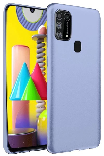 Mey İthalat®  Samsung Galaxy M31 Kılıf Nano içi Kadife Silikon - Lila