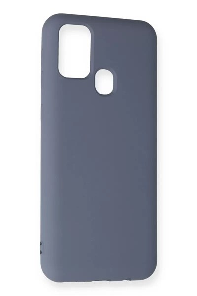 Mey İthalat®  Samsung Galaxy M31 Kılıf Nano içi Kadife Silikon - Gri