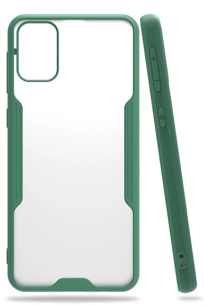 Mey İthalat®  Samsung Galaxy M31 Kılıf Platin Silikon - Yeşil