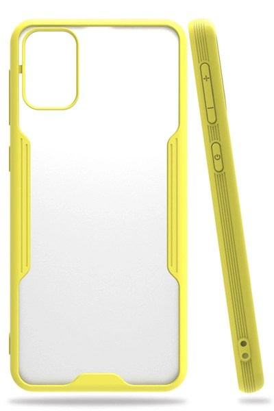 Mey İthalat®  Samsung Galaxy M31 Kılıf Platin Silikon - Sarı