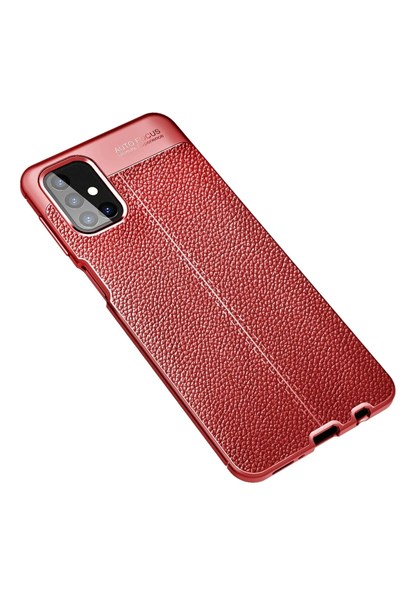 Mey İthalat®  Samsung Galaxy M31S Kılıf Auto Focus Kapak - Kırmızı