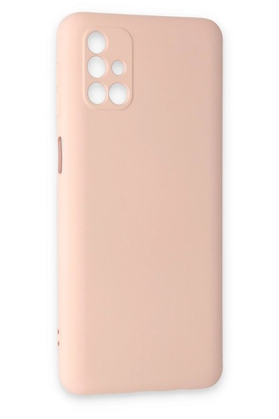 Mey İthalat®  Samsung Galaxy M31S Kılıf Nano içi Kadife Silikon - Pudra