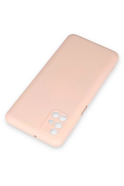 Mey İthalat®  Samsung Galaxy M31S Kılıf Nano içi Kadife Silikon - Pudra