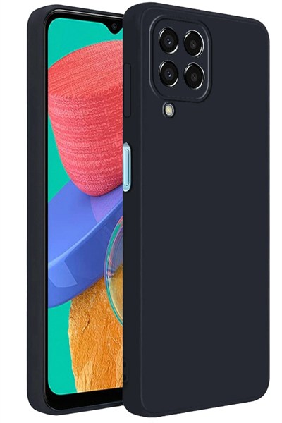 Mey İthalat®  Samsung Galaxy M33 Kılıf First Silikon - Siyah
