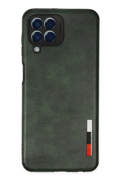 Mey İthalat®  Samsung Galaxy M33 Kılıf Loop Deri Silikon - Yeşil