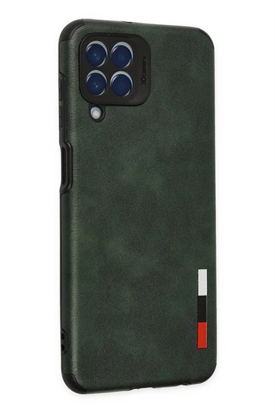 Mey İthalat®  Samsung Galaxy M33 Kılıf Loop Deri Silikon - Yeşil