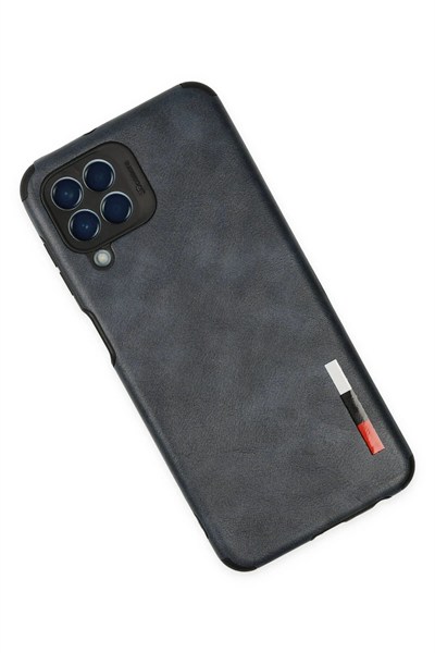 Mey İthalat®  Samsung Galaxy M33 Kılıf Loop Deri Silikon - Lacivert