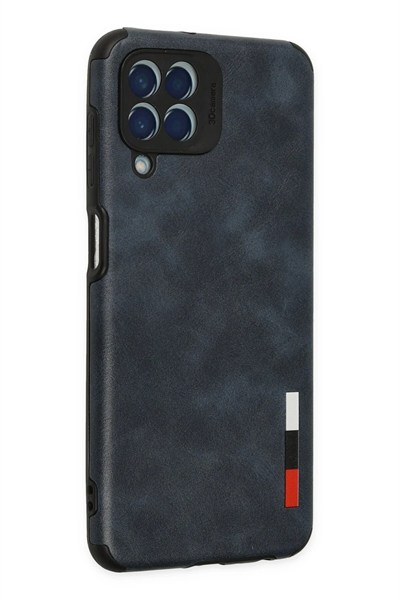 Mey İthalat®  Samsung Galaxy M33 Kılıf Loop Deri Silikon - Lacivert