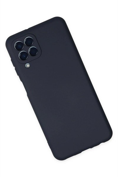Mey İthalat®  Samsung Galaxy M33 Kılıf Nano içi Kadife Silikon - Lacivert