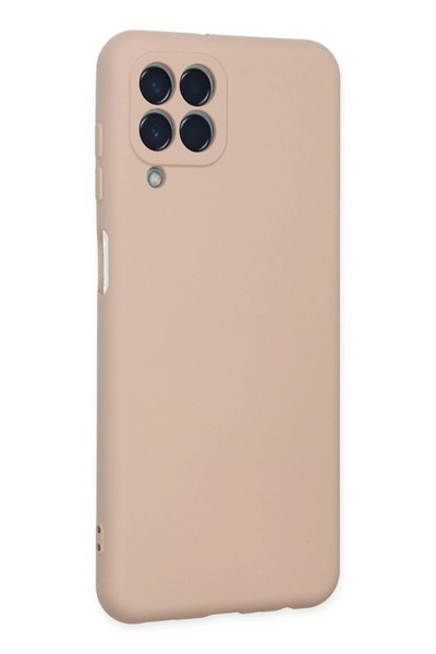Mey İthalat®  Samsung Galaxy M33 Kılıf Nano içi Kadife Silikon - Pudra