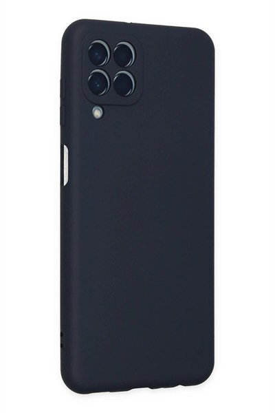 Mey İthalat®  Samsung Galaxy M33 Kılıf Nano içi Kadife Silikon - Lacivert