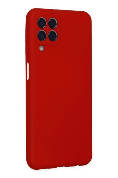 Mey İthalat®  Samsung Galaxy M33 Kılıf Nano içi Kadife Silikon - Kırmızı