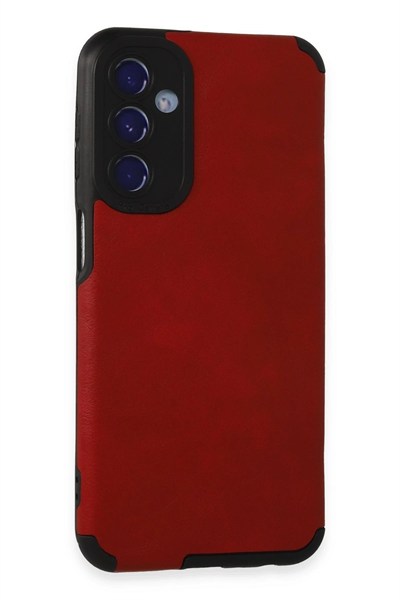 Mey İthalat®  Samsung Galaxy M34 5G Kılıf Loop Deri Silikon - Kırmızı