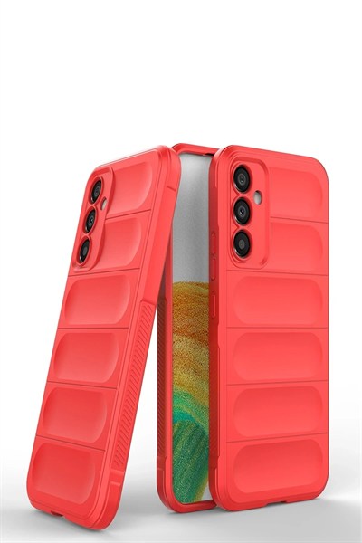 Mey İthalat®  Samsung Galaxy M34 5G Kılıf Optimum Silikon - Kırmızı