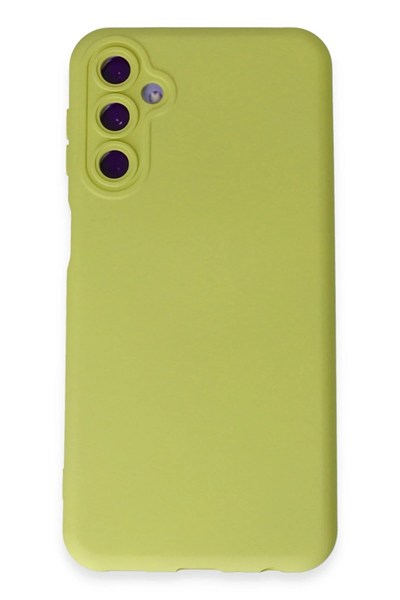 Mey İthalat®  Samsung Galaxy M34 5G Kılıf Nano içi Kadife Silikon - Sarı