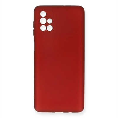 Mey İthalat®  Samsung Galaxy M51 Kılıf First Silikon - Bordo