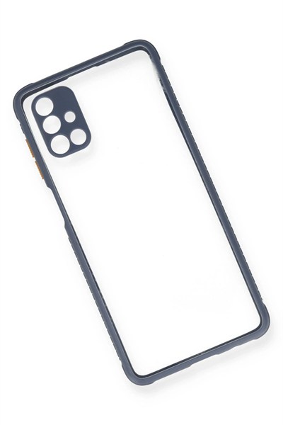 Mey İthalat®  Samsung Galaxy M51 Kılıf Miami Şeffaf Silikon - Gri