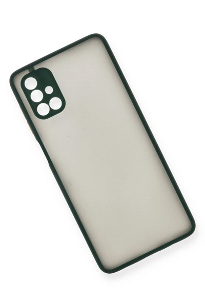 Mey İthalat®  Samsung Galaxy M51 Kılıf Montreal Silikon Kapak - Yeşil