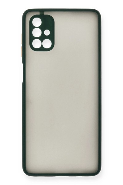 Mey İthalat®  Samsung Galaxy M51 Kılıf Montreal Silikon Kapak - Yeşil