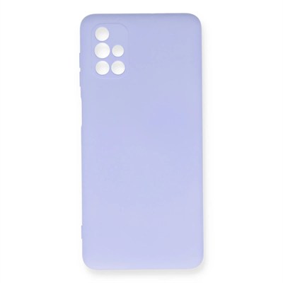 Mey İthalat®  Samsung Galaxy M51 Kılıf Nano içi Kadife Silikon - Lila