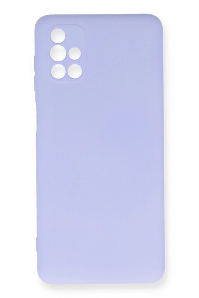 Mey İthalat®  Samsung Galaxy M51 Kılıf Nano içi Kadife Silikon - Lila