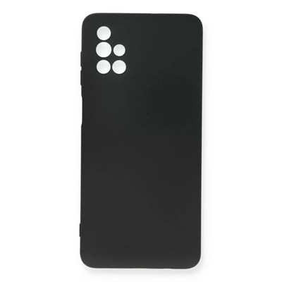 Mey İthalat®  Samsung Galaxy M51 Kılıf Nano içi Kadife Silikon - Siyah