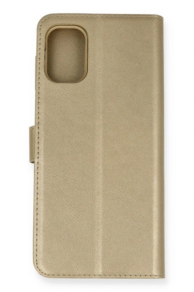 Mey İthalat®  Samsung Galaxy M51 Trend S Plus Kapaklı Kılıf - Gold