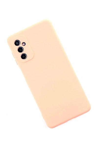 Mey İthalat®  Samsung Galaxy M52 5G Kılıf Nano içi Kadife Silikon - Pudra