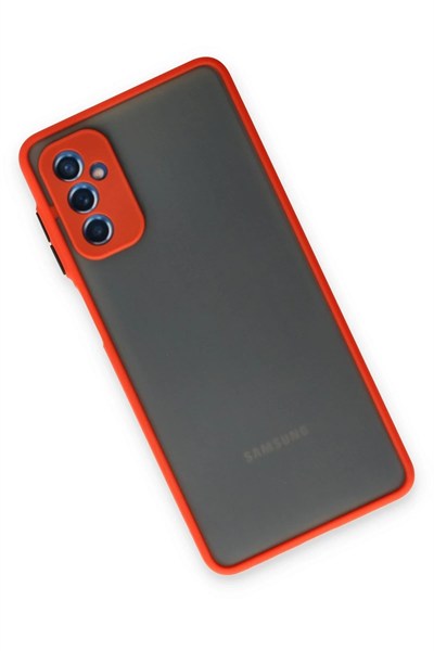 Mey İthalat®  Samsung Galaxy M52 5G Kılıf Montreal Silikon Kapak - Kırmızı