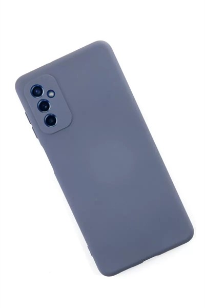 Mey İthalat®  Samsung Galaxy M52 5G Kılıf Nano içi Kadife Silikon - Gri