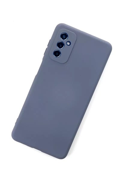 Mey İthalat®  Samsung Galaxy M52 5G Kılıf Nano içi Kadife Silikon - Gri
