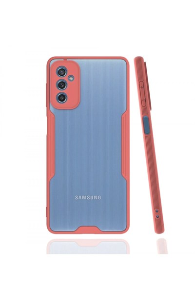 Mey İthalat®  Samsung Galaxy M52 5G Kılıf Platin Silikon - Pembe