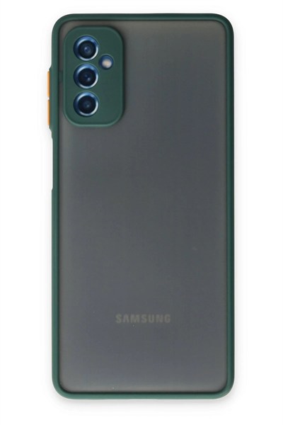 Mey İthalat®  Samsung Galaxy M52 5G Kılıf Montreal Silikon Kapak - Yeşil