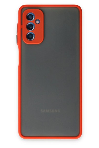 Mey İthalat®  Samsung Galaxy M52 5G Kılıf Montreal Silikon Kapak - Kırmızı