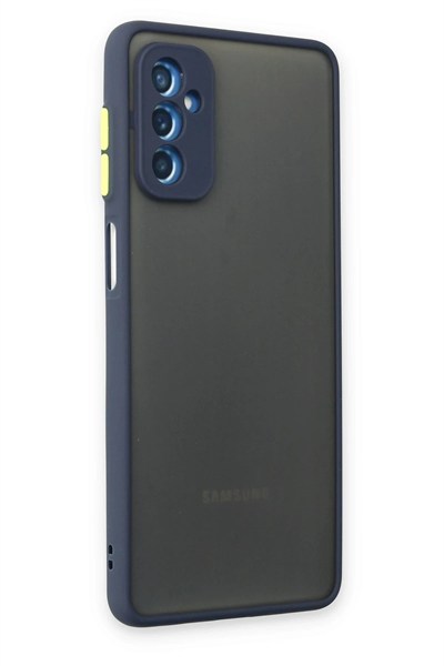Mey İthalat®  Samsung Galaxy M52 5G Kılıf Montreal Silikon Kapak - Lacivert