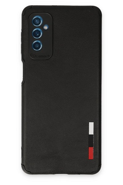 Mey İthalat®  Samsung Galaxy M52 5G Kılıf Loop Deri Silikon - Siyah