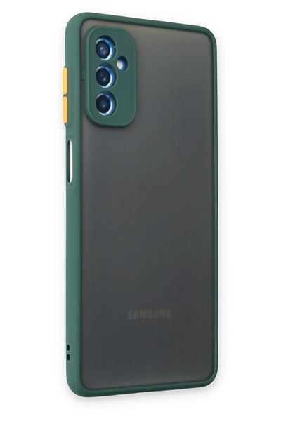 Mey İthalat®  Samsung Galaxy M52 5G Kılıf Montreal Silikon Kapak - Yeşil