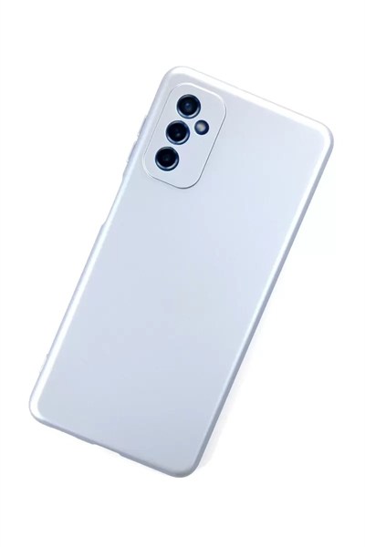 Mey İthalat®  Samsung Galaxy M52 5G Kılıf Nano içi Kadife Silikon - Sky Blue