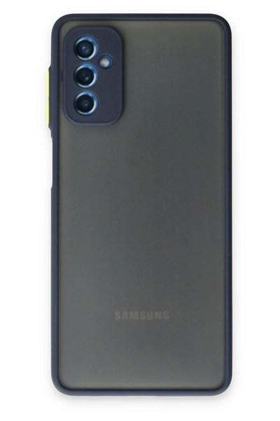 Mey İthalat®  Samsung Galaxy M52 5G Kılıf Montreal Silikon Kapak - Lacivert