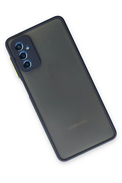 Mey İthalat®  Samsung Galaxy M52 5G Kılıf Montreal Silikon Kapak - Lacivert