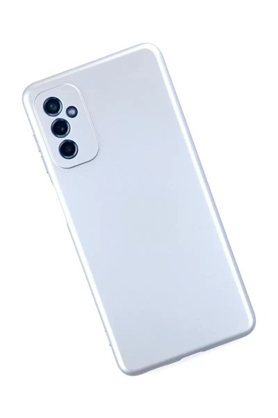 Mey İthalat®  Samsung Galaxy M52 5G Kılıf Nano içi Kadife Silikon - Sky Blue