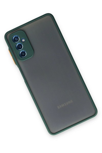 Mey İthalat®  Samsung Galaxy M52 5G Kılıf Montreal Silikon Kapak - Yeşil