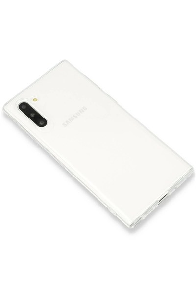 Mey İthalat®  Samsung Galaxy Note 10 Kılıf Lüx Şeffaf Silikon