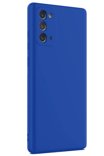 Mey İthalat®  Samsung Galaxy Note 20 Kılıf First Silikon - Mavi